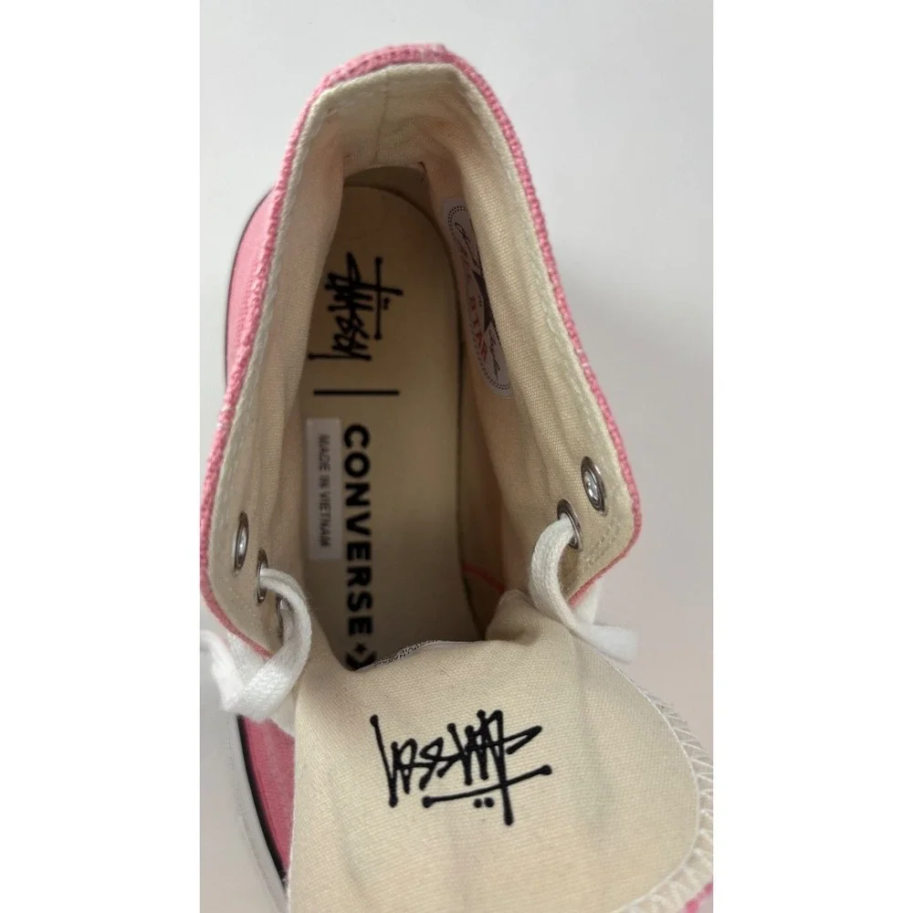 Converse x Stussy Chuck 70 High Surfman Plumeria Pink A02052C Mens 7 Womens 9